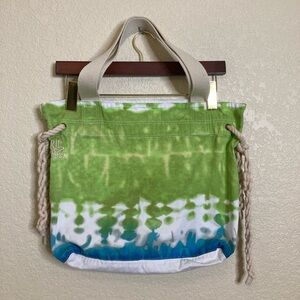 Rip Curl Canvas Tie Dye Beach Bag Purse Tote